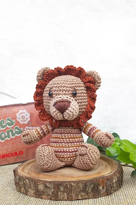 Amigurumi Leão Tons Terrosos