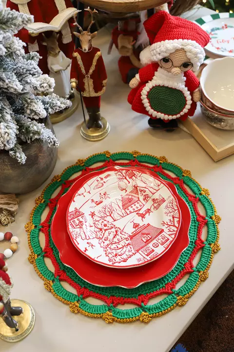 Sousplat Natal Ouro