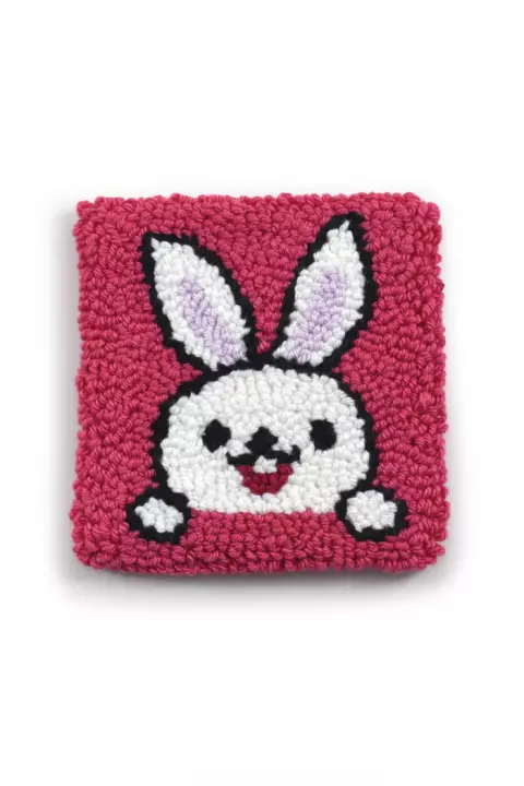Porta-Copos Coelho Rosa