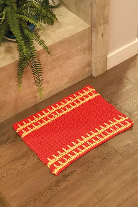 Capacho vermelho Círculo