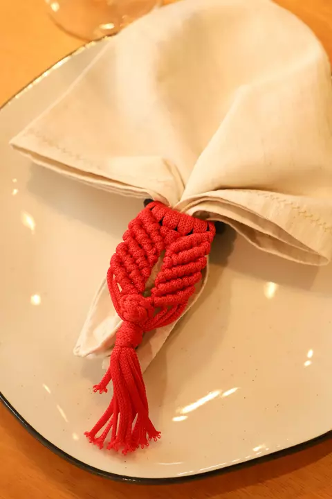Porta-guardanapos Vermelho