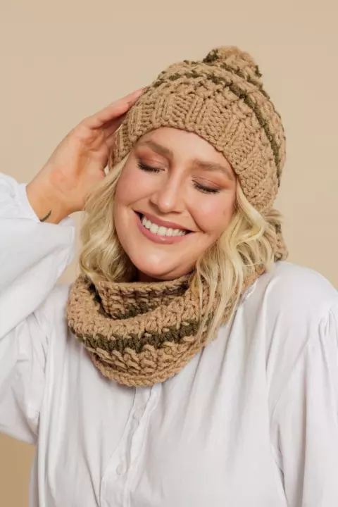 Conjunto Gola e Gorro Paquera