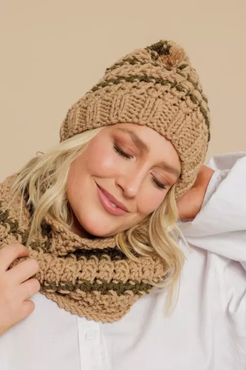 Conjunto Gola e Gorro Paquera