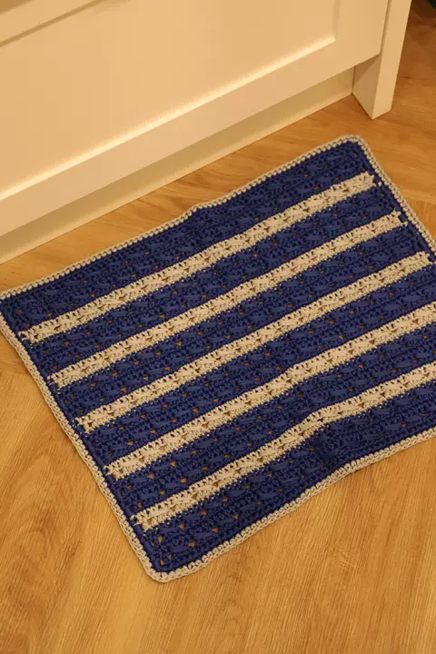Capacho Azul Listrado
