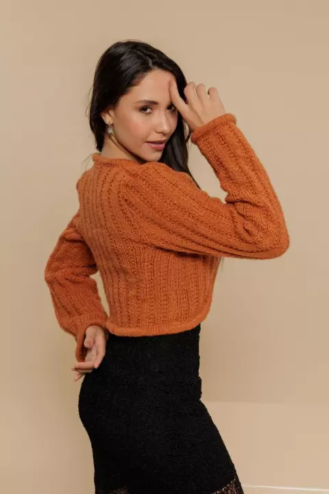 Cardigã Canela