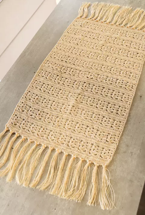 Trilho de Mesa Off-white