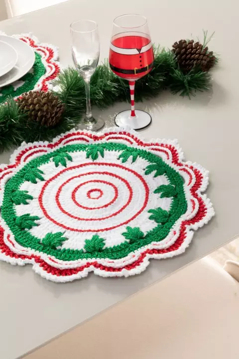 Jogo de Sousplat Natal Luz