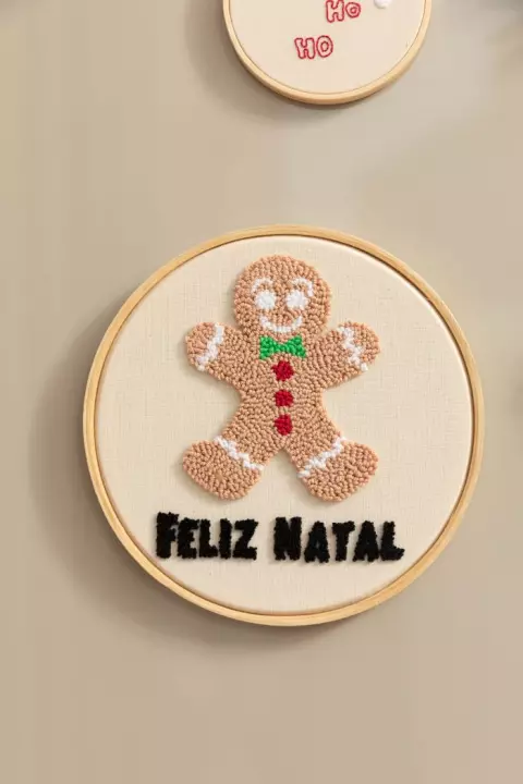 Punch Needle Biscoito de Natal