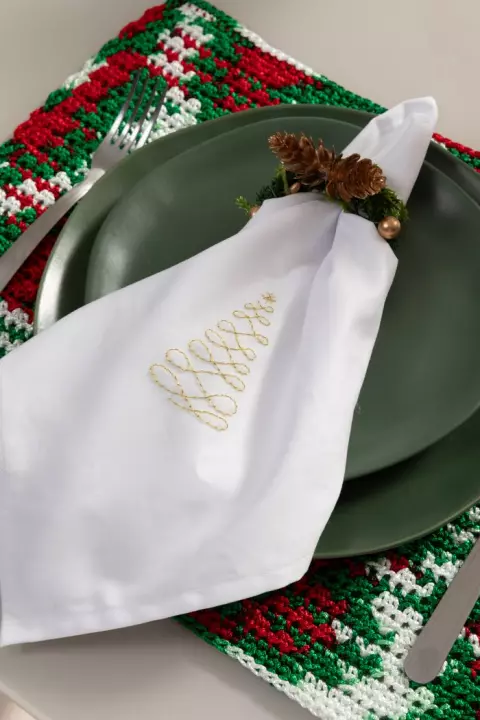 Bordado Livre Pinheiro de Natal