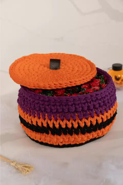 Cubre Maceta Calabaza con tapa