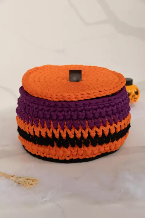 Cubre Maceta Calabaza con tapa
