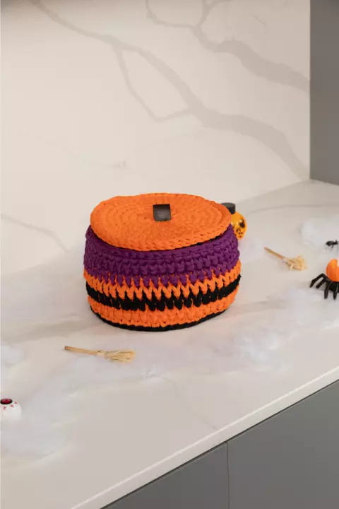 Cubre Maceta Calabaza con tapa
