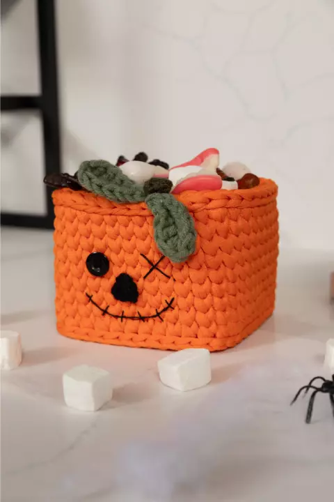 Cesta Cuadrada Calabaza