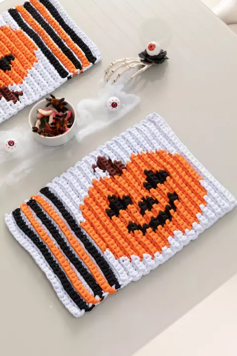 Mantel Individual Calabaza – Hilo de malha