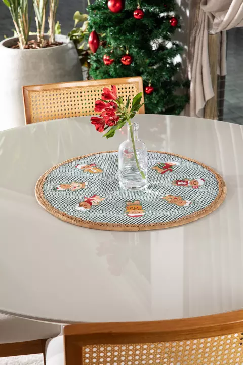 Centro de Mesa Biscoitos de Natal