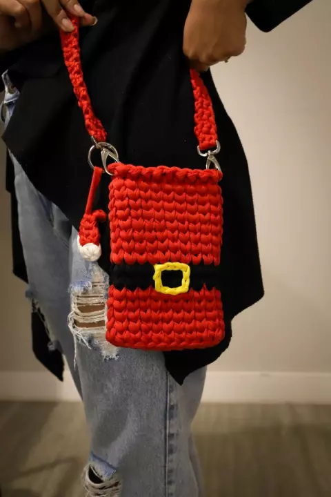 Conjunto Bolso Navideño & Llavero