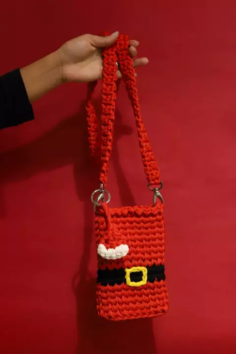 Conjunto Bolso Navideño & Llavero