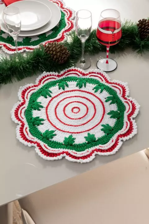 Juego de Bajoplato Luces de Navidad