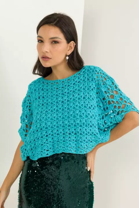 Blusa Turquesa