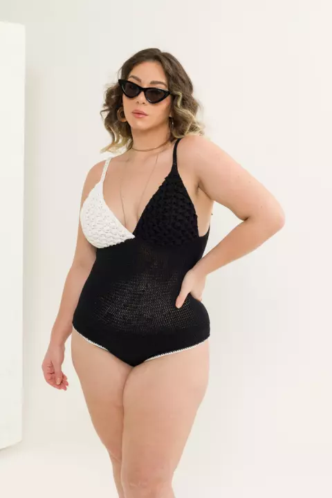 Chic Two-Tone Bodysuit