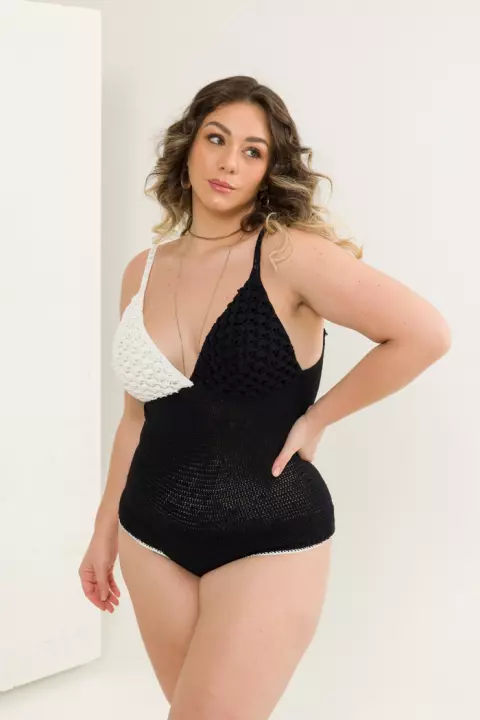 Chic Two-Tone Bodysuit