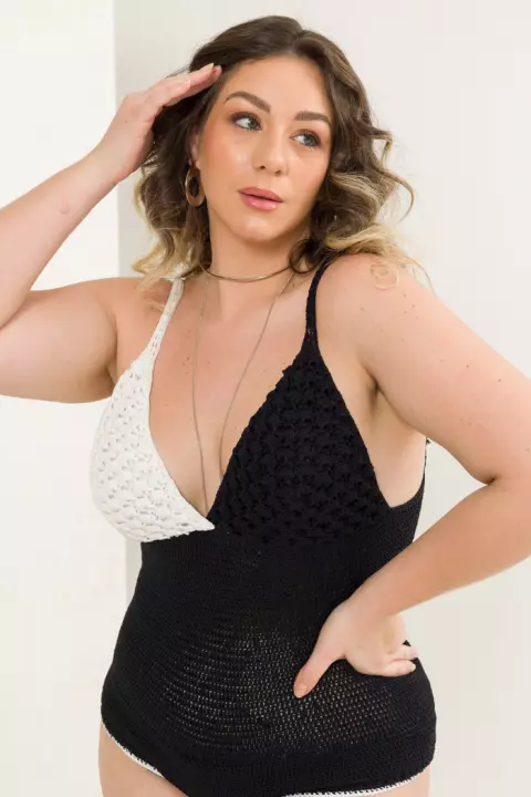 Chic Two-Tone Bodysuit