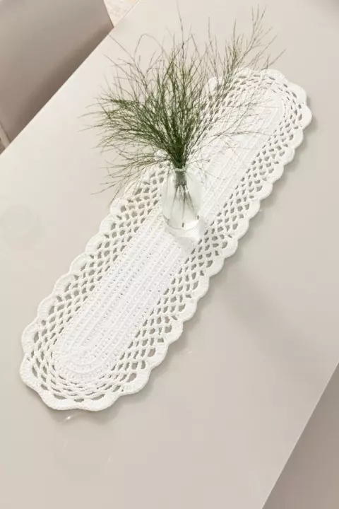 Classic White Table Runner