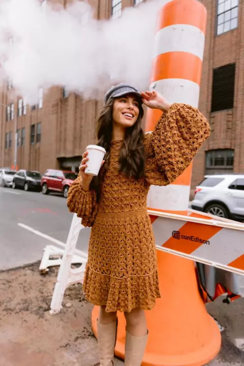 Puffy Sleeve Dress
