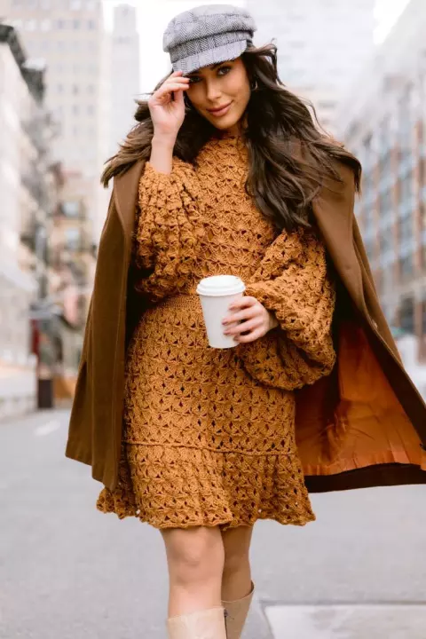 Puffy Sleeve Dress