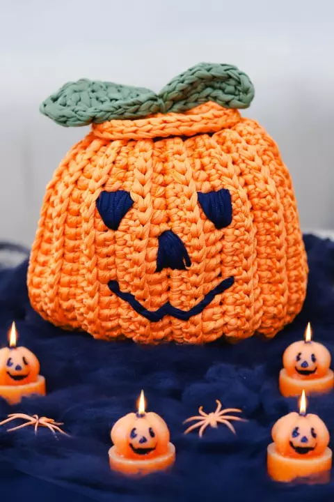Cesto Abóbora Halloween