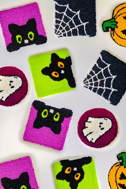 Porta-copo Gatinho - fundo verde