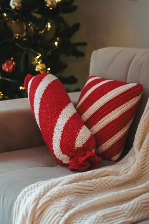 Candy Cane Cushion