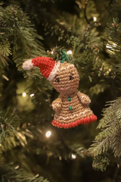 Adorno de Árbol Campana de Gingerbread