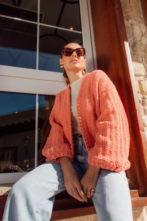 Textured Cardigan