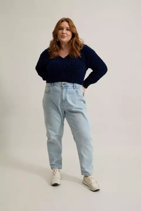 Blusa azul clássico