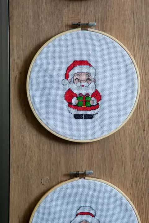 Papai Noel - Bordado Ponto Cruz