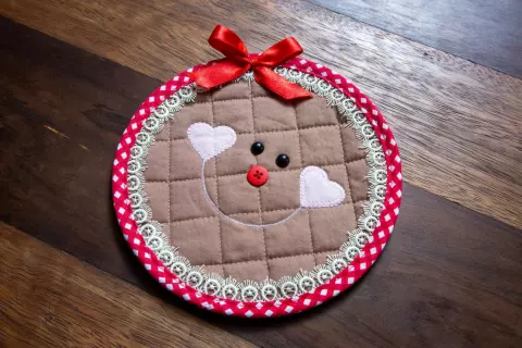 Mug Rug Biscoito Ginger