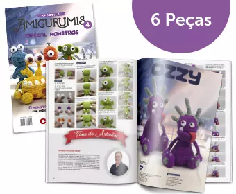 Fique por dentro das novidades da Apostila Amigurumis nº 4 – Especial Monstros