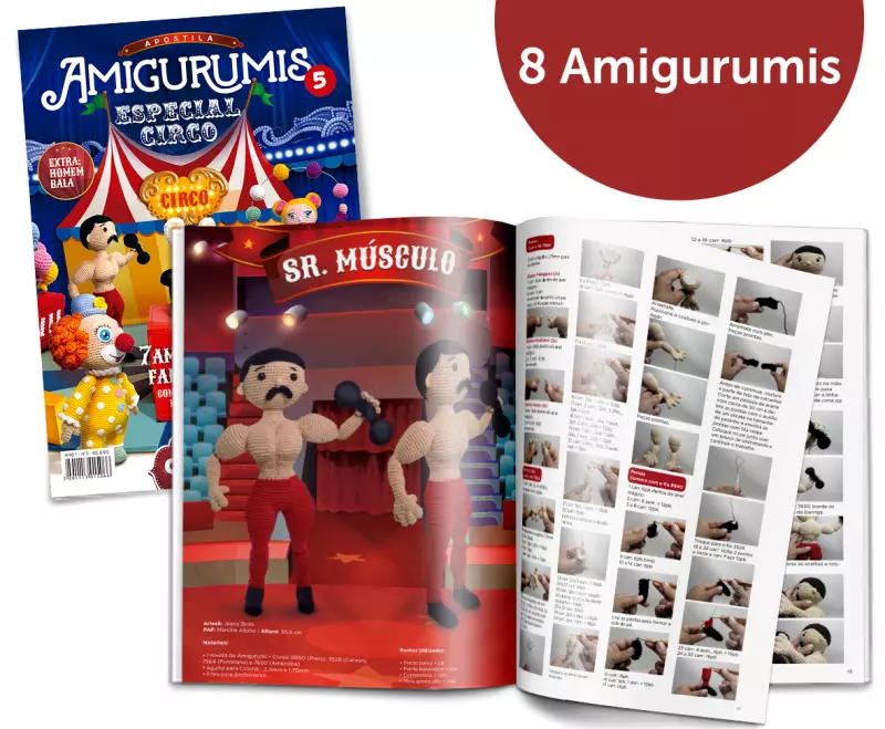 Crie seu próprio circo com a Apostila Amigurumis 5