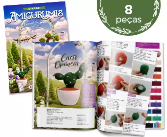 E-book Amigurumis Especial Jardim II: 8 peças exclusivas