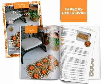 E-book de Crochê Decoração Primavera: 18 peças exclusivas!
