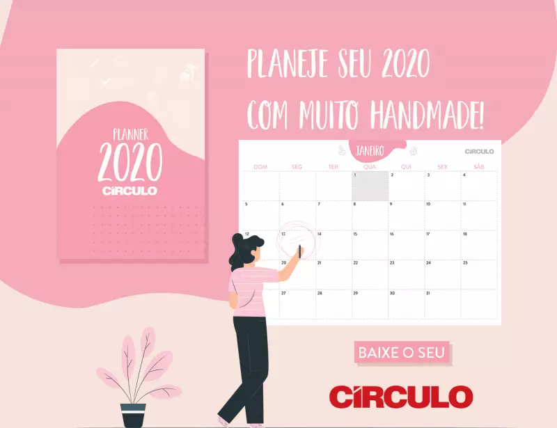 Planner 2020 Círculo: planeje seu ano handmade!