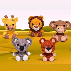 Safári Baby: conheça os novos Kits Amigurumi!