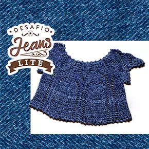 Desafio Jeans Lite: uma linda peça com apenas 2 novelos!