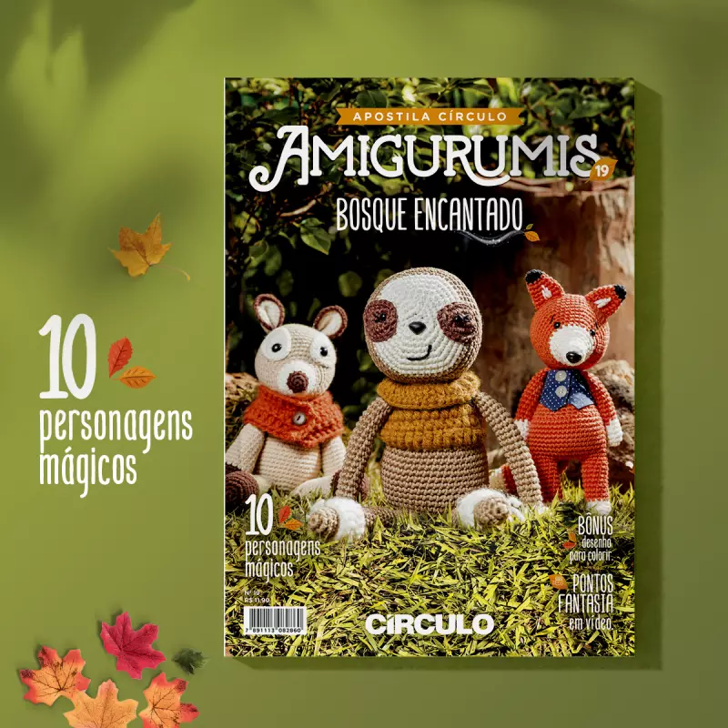 Lançamento: Apostila Amigurumis 19 – Especial Bosque!