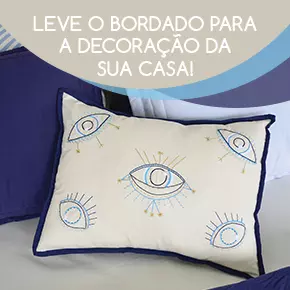 Leve o bordado para a decoração da sua casa!