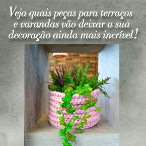 Peças que vão deixar varandas e terraços mais aconchegantes para o inverno