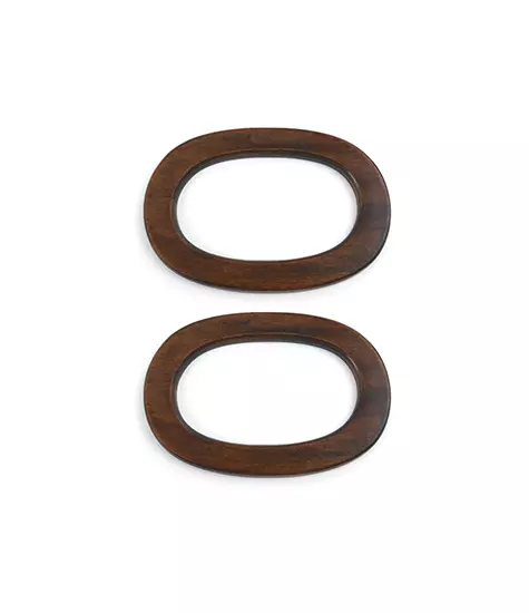Mango de Madera Ovalado para Bolso