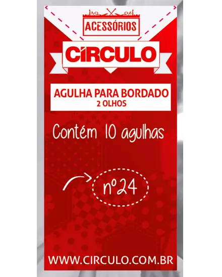 Aguja para Bordado 2 Ojos