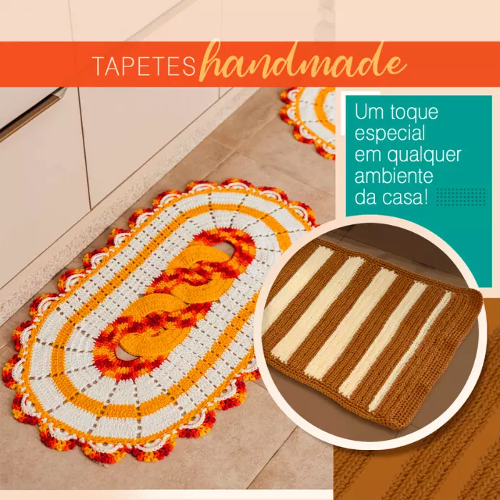 Tapetes de crochê: veja como alegrar sua decoração com peças coloridas!